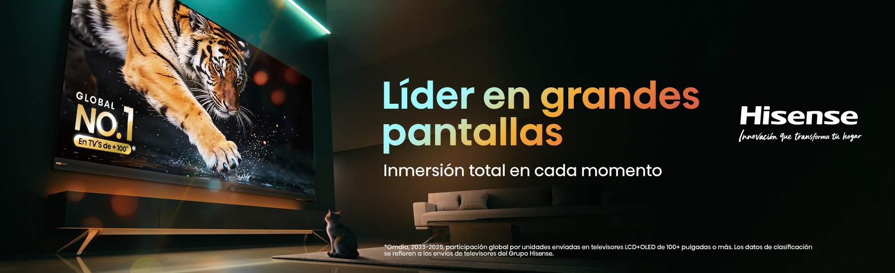 Hisense Líder en grandes pantallas - TV 100 pulgadas U7QG