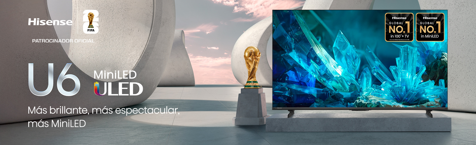 Hisense U6 MiniLED ULED - Más brillante, más espectacular, más MiniLED