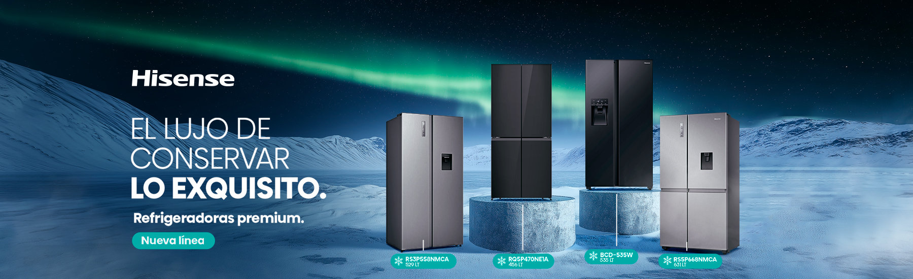Hisense Refrigeradoras premium - El lujo de conservar lo exquisito