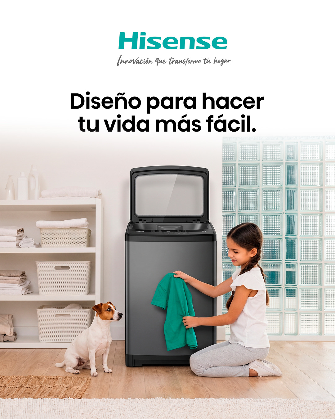 Lavadoras Hisense - Diseño para hacer tu vida más fácil